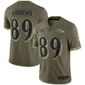 B.Ravens #89 Mark Andrews Player Olive Salute To Service Limited Edoa Stitched Jerseys