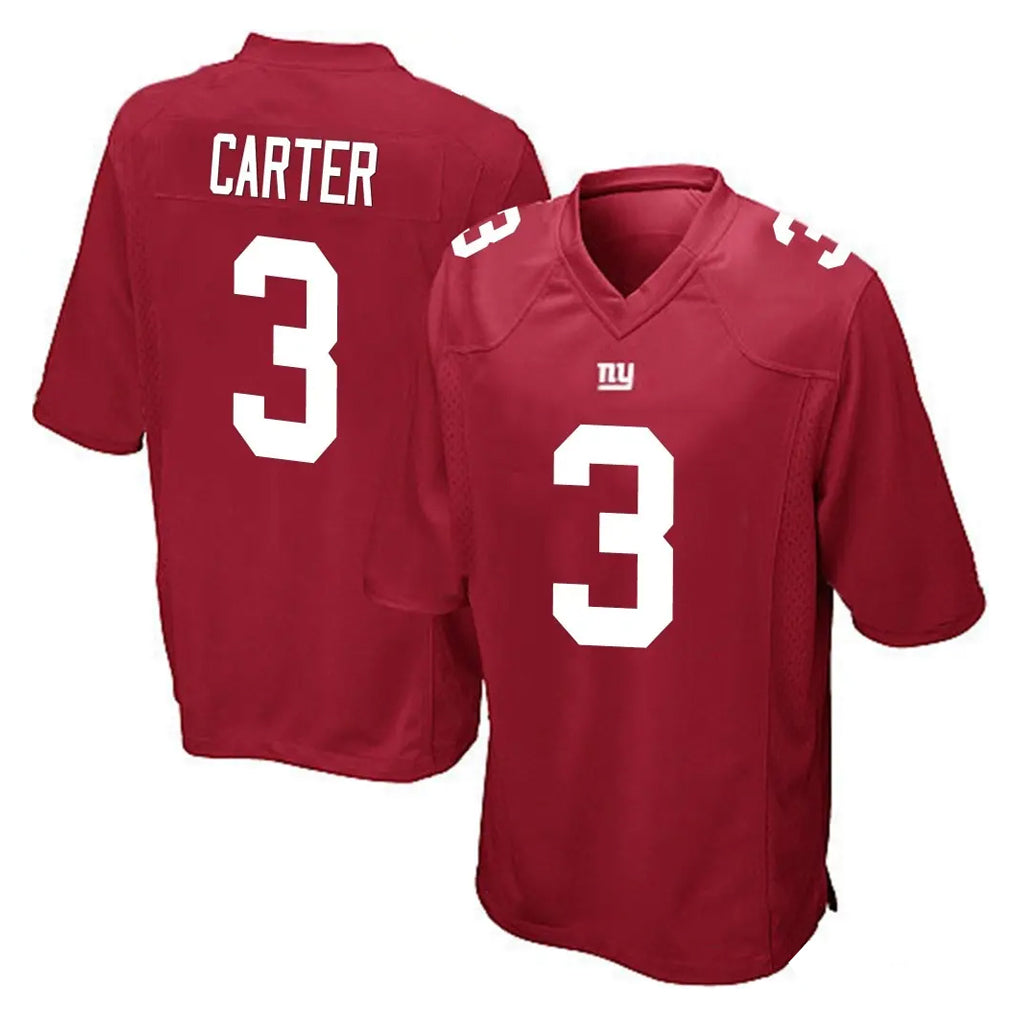 NY.Giants #3 Abdul Carter Player Red Home Game Edoa Stitched Jerseys