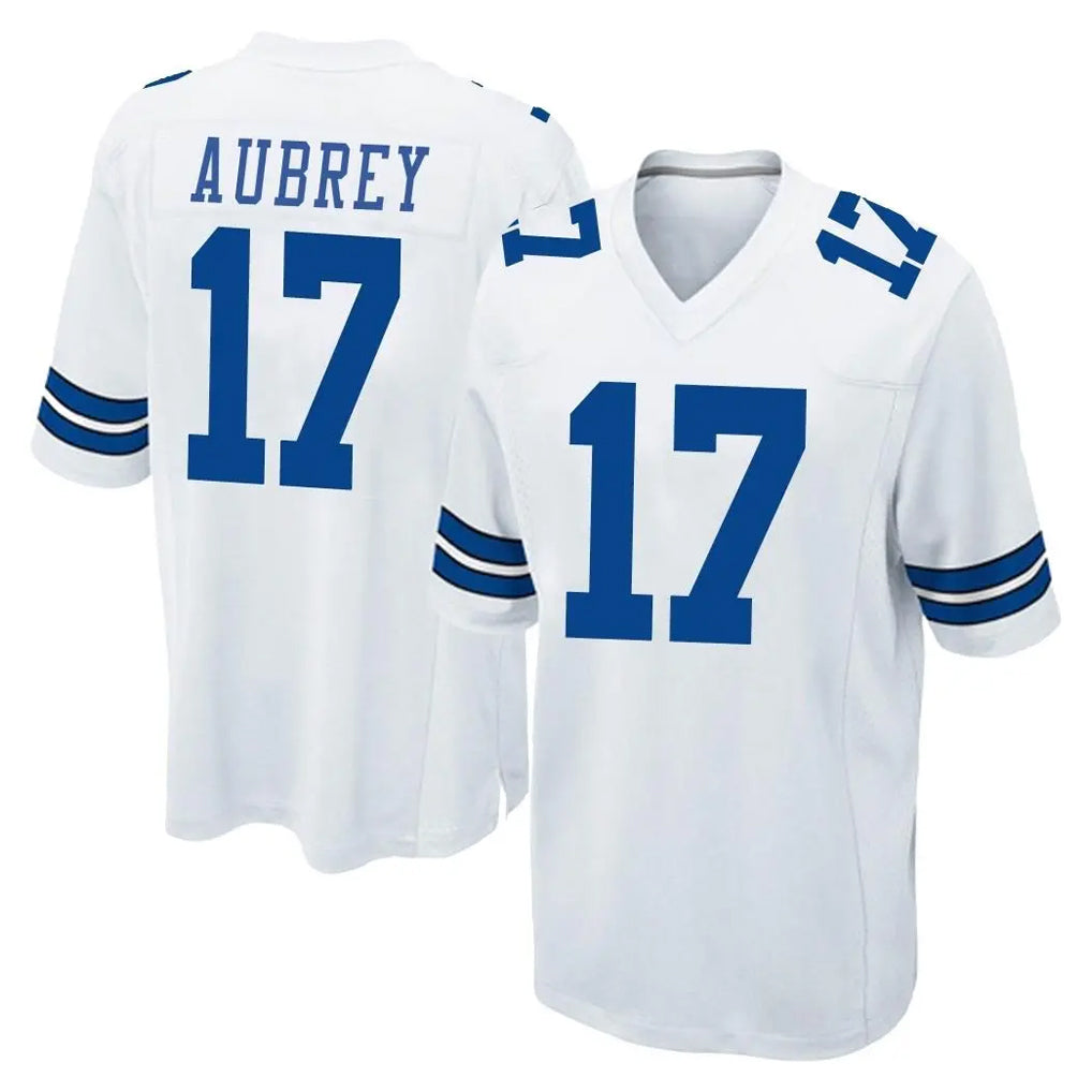 D.Cowboys #17 Brandon Aubrey Player White Home Game Edoa Stitched Jerseys
