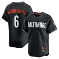 B.Orioles #6 Ryan Mountcastle Player Black City Connect Limited Home Game Edoa Stitched Jerseys