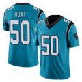 C.Panthers #50 Robert Hunt Player Blue Vapor Untouchable Limited Game Edoa Stitched Jerseys