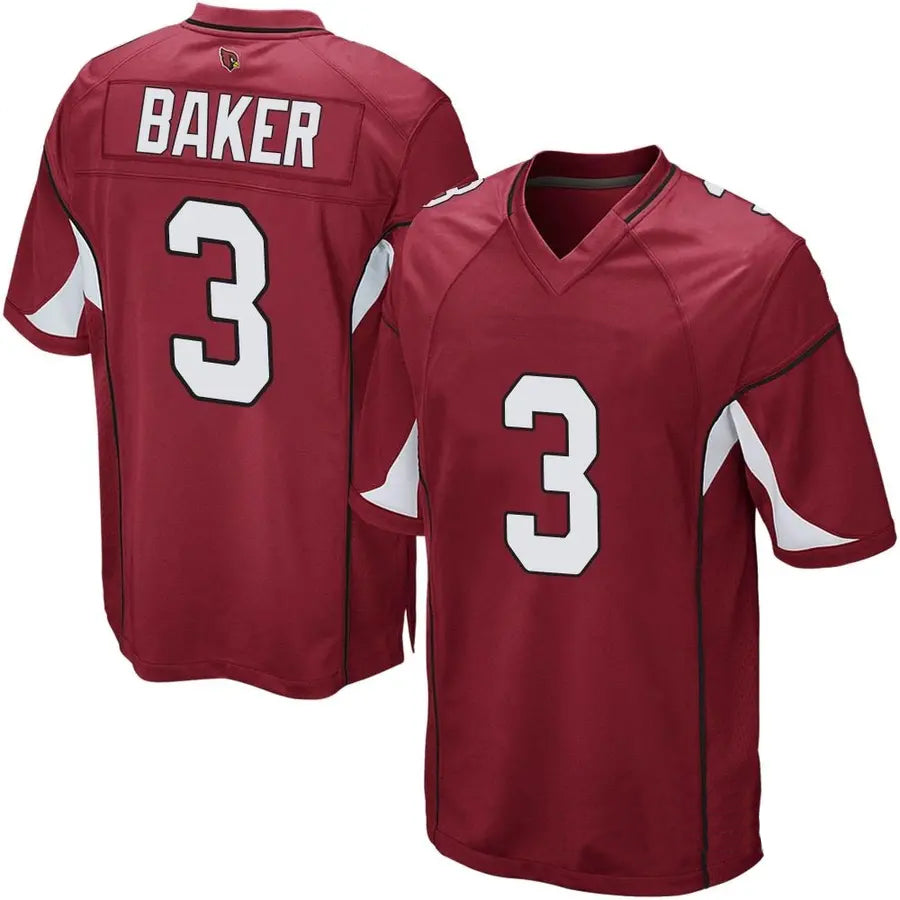 A.Cardinals #3 Budda Baker Player Cardinal Home Game Edoa Stitched Jerseys