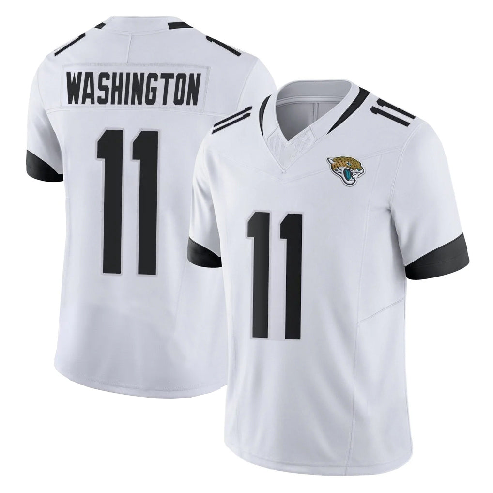 J.Jaguars #11 Parker Washington Player White Vapor F.U.S.E. Limited Home Game Edoa Stitched Jerseys