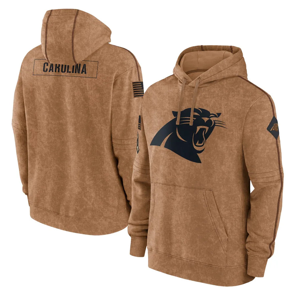 C.Panthers ## Panthers Blank Player Brown Salute to Service Hoodies Limited Edoa Stitched Jerseys