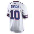 B.Bills #10 Khalil Shakir Player White Home Game Edoa Stitched Jerseys