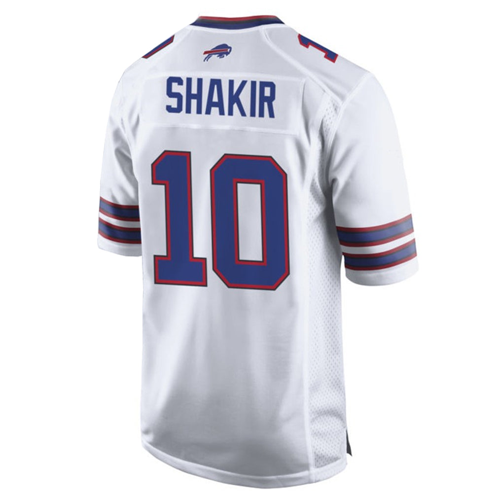 B.Bills #10 Khalil Shakir Player White Home Game Edoa Stitched Jerseys