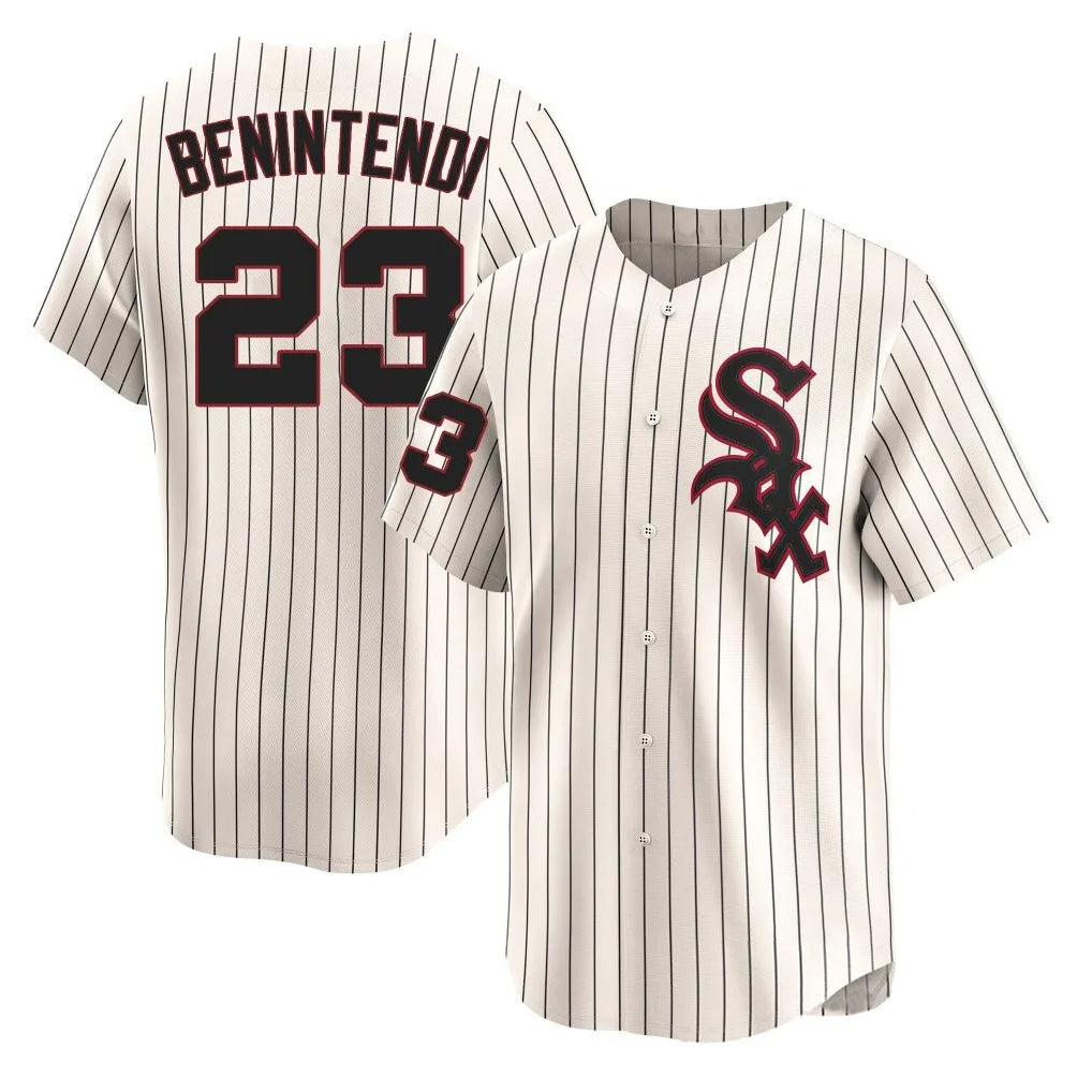 C.White Sox #23 Andrew Benintendi Player Cream Cooperstown Collection Limited Home Edoa Stitched Jerseys
