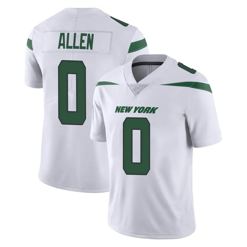 NY.Jets #0 Braelon Allen Player White Spotlight Limited Vapor Home Game Edoa Stitched Jerseys
