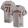 H.Astros #71 Josh Hader Player Gray Home Limited Edoa Stitched Jerseys