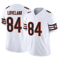 C.Bears #84 Colston Loveland Player White Vapor F.U.S.E. Limited Home Game Edoa Stitched Jerseys