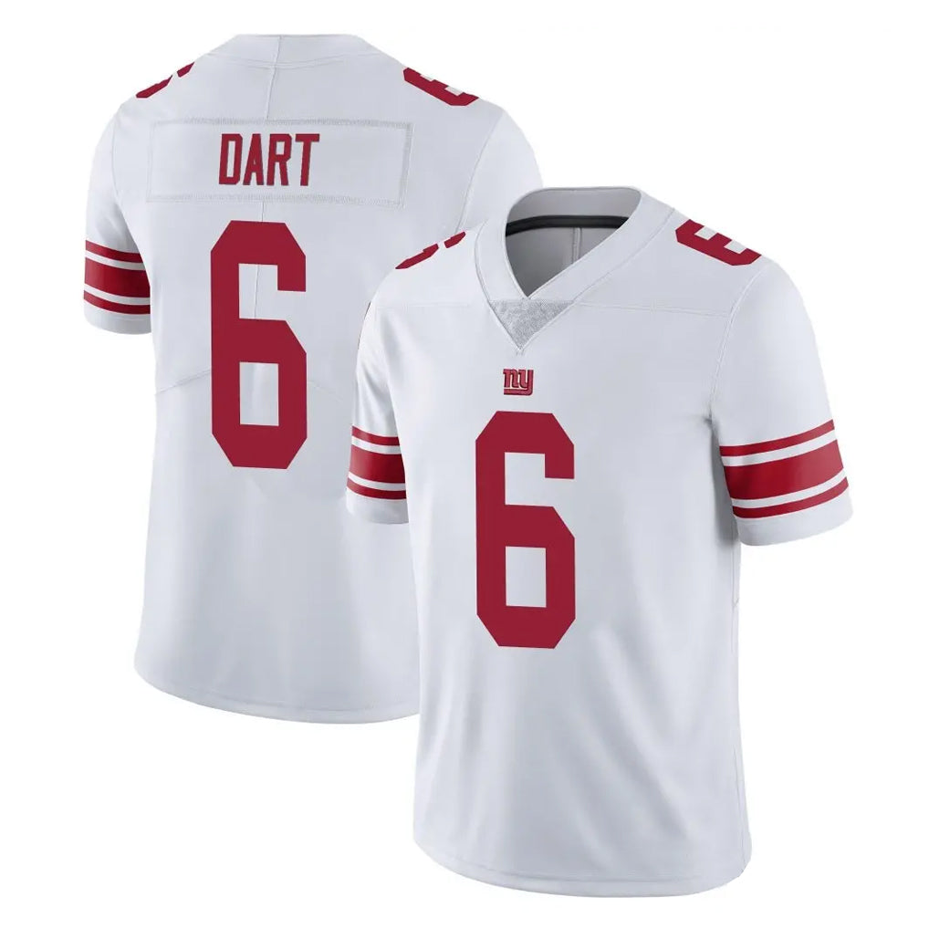 NY.Giants #6 Jaxson Dart Player White Limited Vapor Untouchable Home Game Edoa Stitched Jerseys