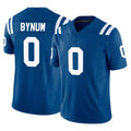 IN.Colts #0 Camryn Bynum Player Royal Limited Vapor F.U.S.E. Home Game Edoa Stitched Jerseys