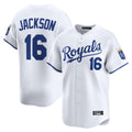 KC.Royals #16 Bo Jackson Player White Alt Limited Home Edoa Stitched Jerseys