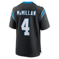 C.Panthers #4 Tetairoa McMillan Player Black Home Game Edoa Stitched Jerseys