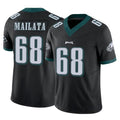 P.Eagles #68 Jordan Mailata Player Black Limited Vapor F.U.S.E. Home Game Edoa Stitched Jerseys