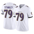 B.Ravens #79 Ronnie Stanley Player White Vapor F.U.S.E. Limited Home Game Edoa Stitched Jerseys