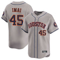 H.Astros #45 Tatsuya Imai Player Gray Home Limited Edoa Stitched Jerseys