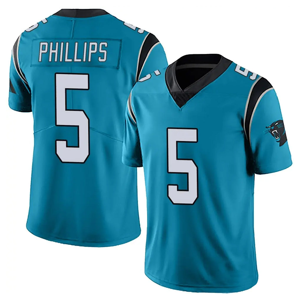 C.Panthers #5 Jaelan Phillips Player Blue Vapor Untouchable Limited Game Edoa Stitched Jerseys