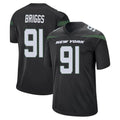 NY.Jets #91 Jowon Briggs Player Stealth Black Home Game Edoa Stitched Jerseys