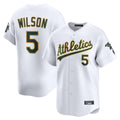 Athletics #5 Jacob Wilson Player White Limited Home Game Edoa Stitched Jerseys
