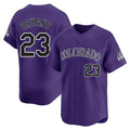 C.Rockies #23 Kris Bryant Player Purple Limited Home Edoa Stitched Jerseys