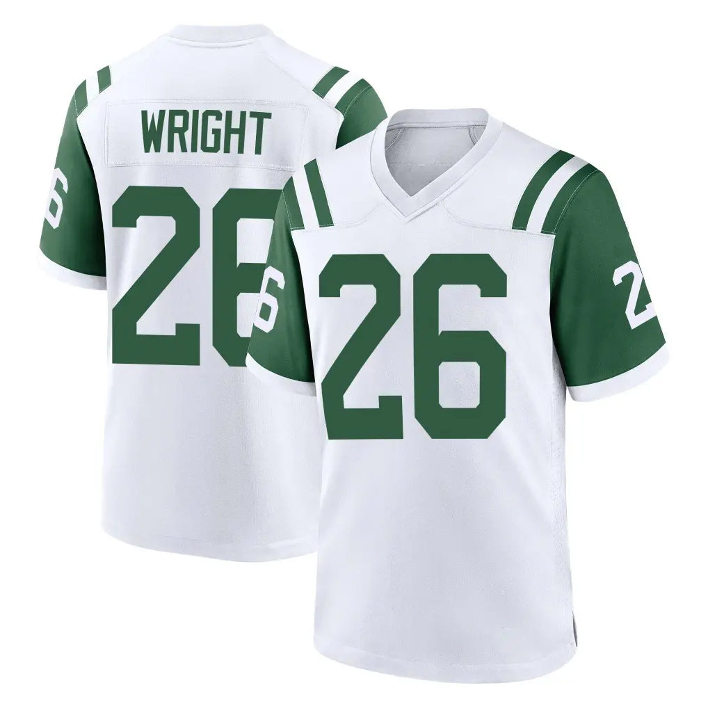 NY.Jets #26 Nahshon Wright Player White Classic Home Game Edoa Stitched Jerseys