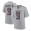 A.Falcons #3 Jessie Bates III Player Gray Fashion Home Game Edoa Stitched Jerseys