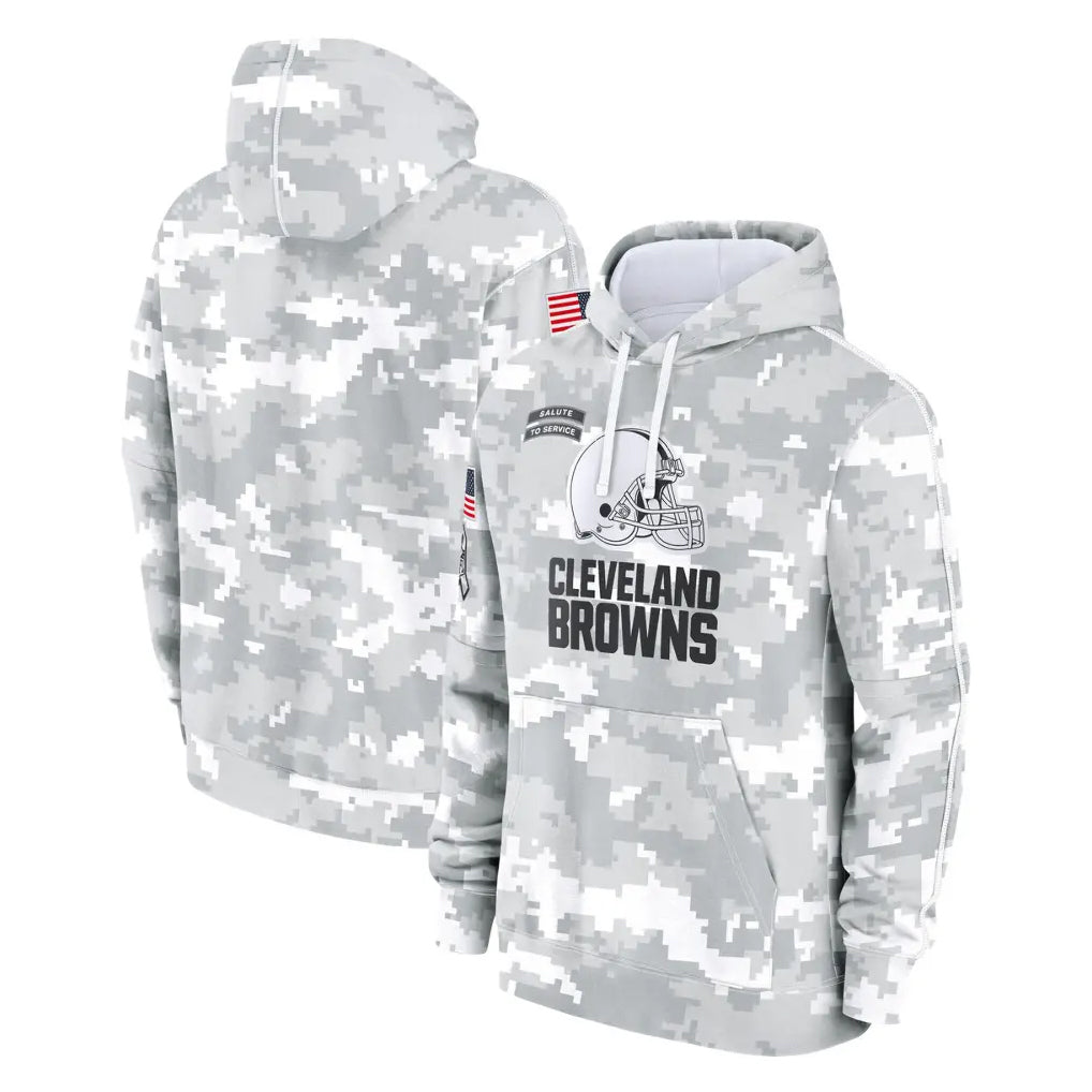 C.Browns ## Browns Blank Player Arctic Camo Salute to Service Hoodies Limited Game Edoa Stitched Jerseys