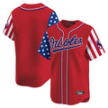 B.Orioles ## Orioles Blank Player Red Independence Day Vapor Premier Limited Home Game Edoa Stitched Jerseys