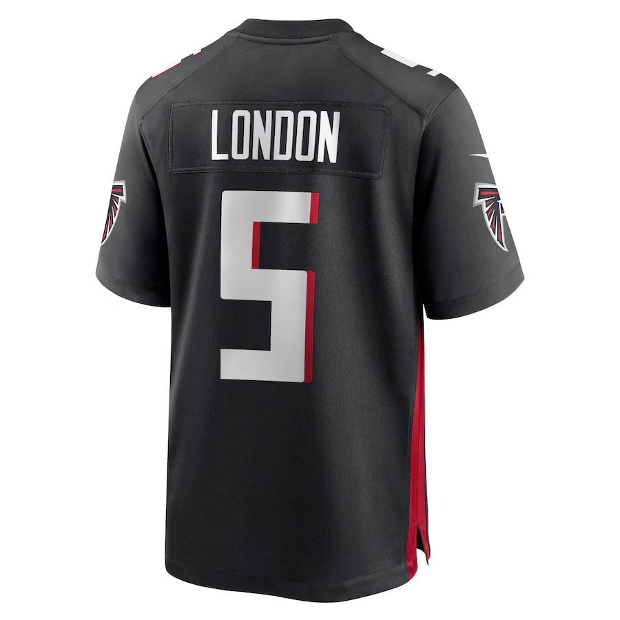 A.Falcons #5 Drake London Player Black Home Game Edoa Stitched Jerseys