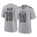 A.Cardinals #19 Carson Beck Player Gray Fashion Home Game Edoa Stitched Jerseys