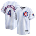 C.Cubs #4 Pete Crow-Armstrong Player White Limited Home Game Edoa Stitched Jerseys