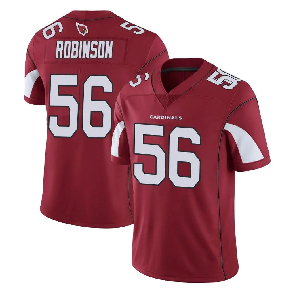 A.Cardinals #56 Darius Robinson Player Cardinal Vapor Limited Home Game  Edoa Stitched Jerseys