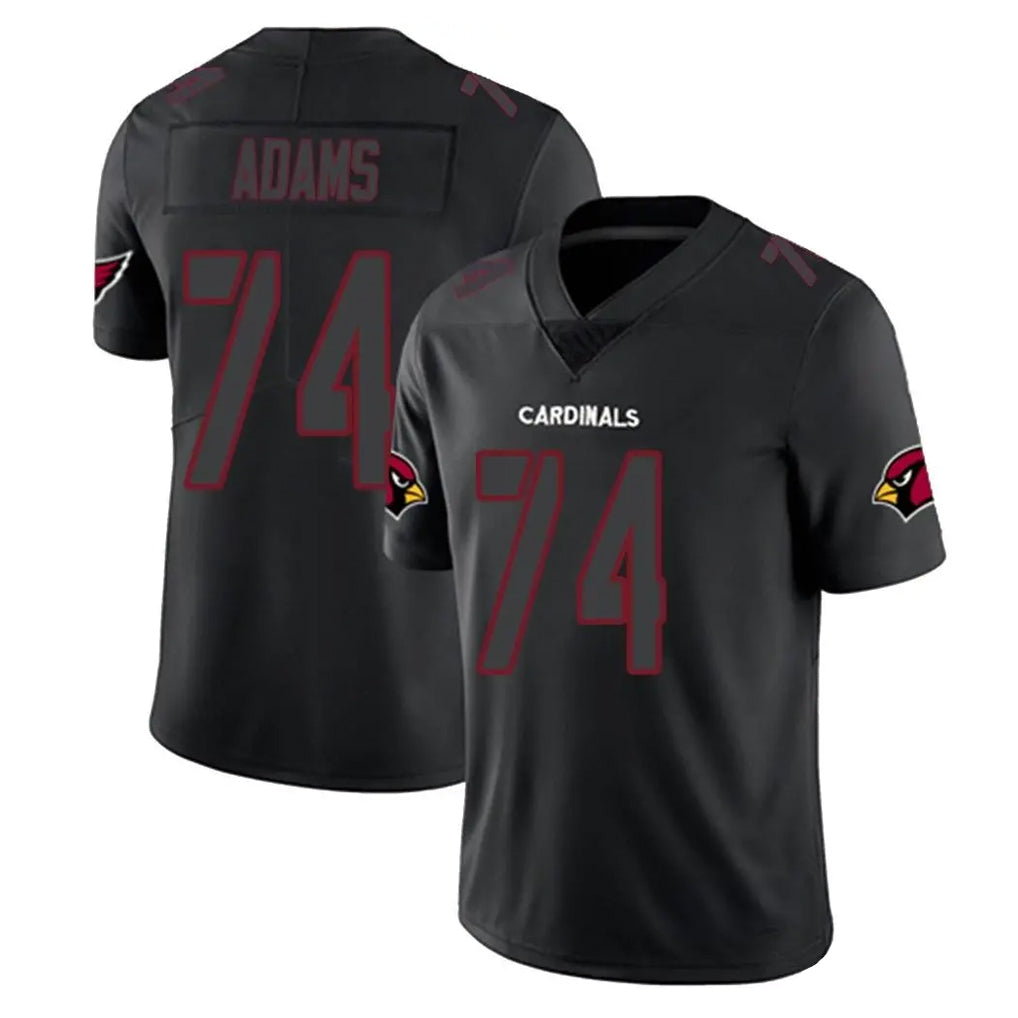 A.Cardinals #74 Isaiah Adams Player Black Impact Limited Home Game Edoa Stitched Jerseys