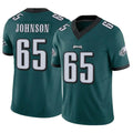 P.Eagles #65 Lane Johnson Player Team Color Green Limited Vapor F.U.S.E. Home Game Edoa Stitched Jerseys