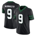 NY.Jets #9 Will McDonald IV Player Black Limited Legacy Vapor F.U.S.E. Home Game Edoa Stitched Jerseys