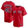 B.Red Sox #40 Willson Contreras Player Red Limited Home Game Edoa Stitched Jerseys