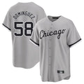 C.White Sox #58 Seranthony Dom¨ªnguez Player Gray Home Game Edoa Stitched Jerseys