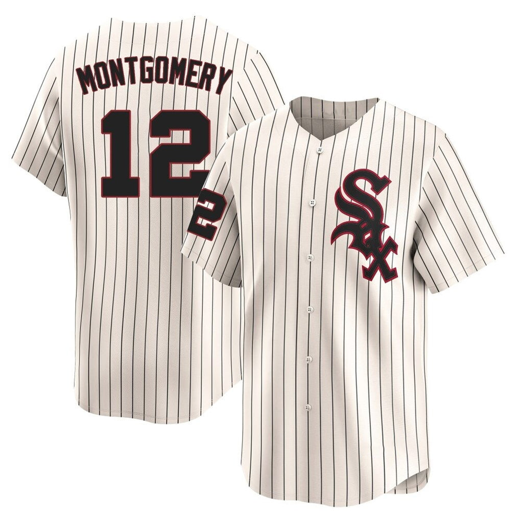 C.White Sox #12 Colson Montgomery Player Cream Cooperstown Collection Limited Home Edoa Stitched Jerseys