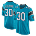 C.Panthers #30 Chuba Hubbard Player Blue Game Edoa Stitched Jerseys