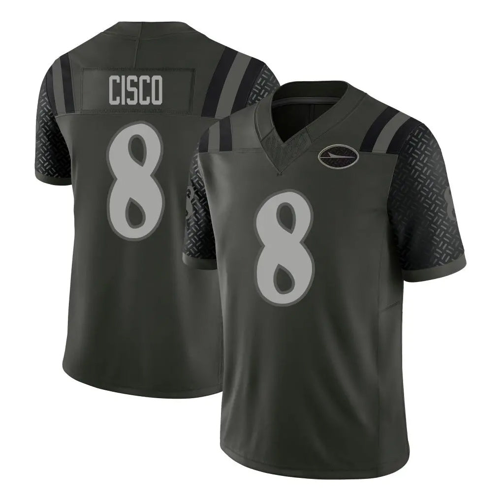 NY.Jets #8 Andre Cisco Player Green Limited 2025 Rivalries Collection Home Game Edoa Stitched Jerseys