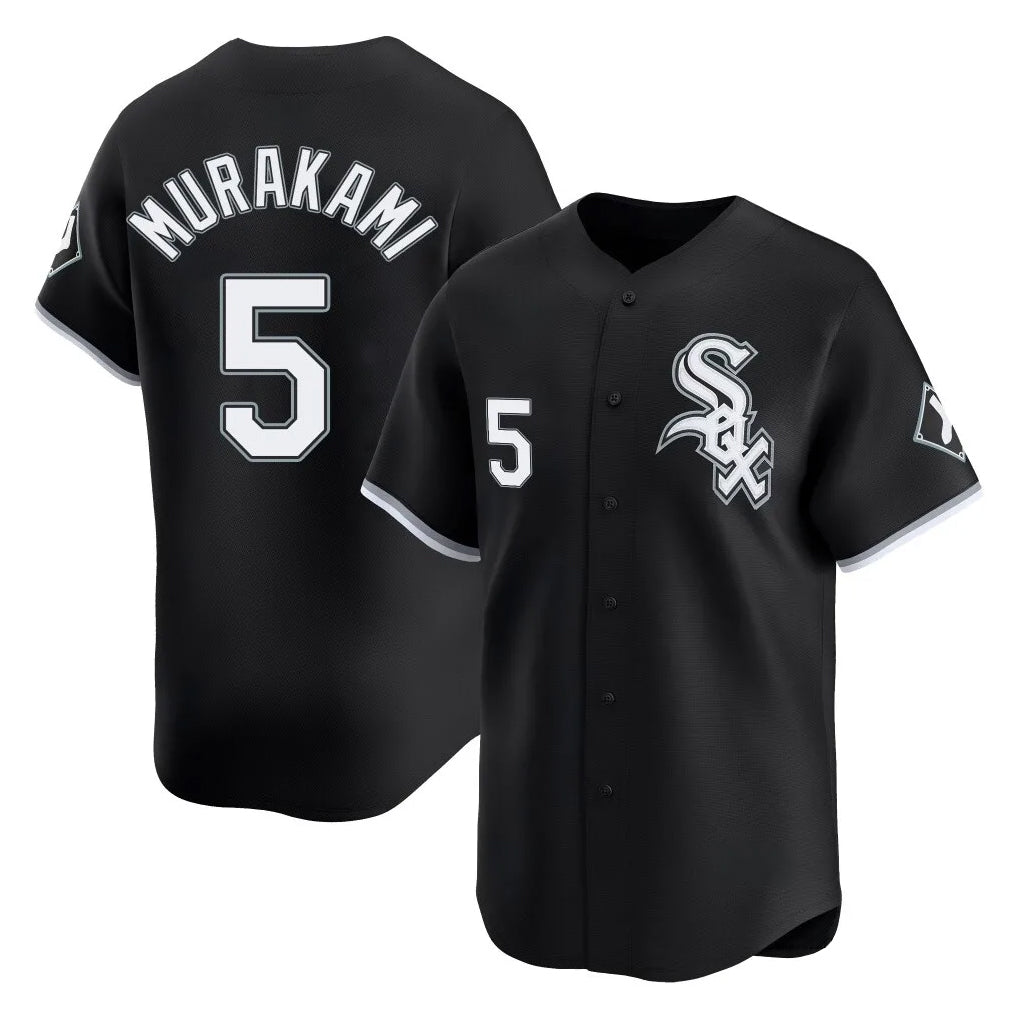 C.White Sox #5 Munetaka Murakami Player Black Limited Home Edoa Stitched Jerseys