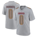 W.Commanders #0 Mike Sainristil Player Gray Atmosphere Fashion Home Game Edoa Stitched Jerseys