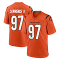 C.Bengals #97 Dexter Lawrence II Player Orange Home Game Edoa Stitched Jerseys