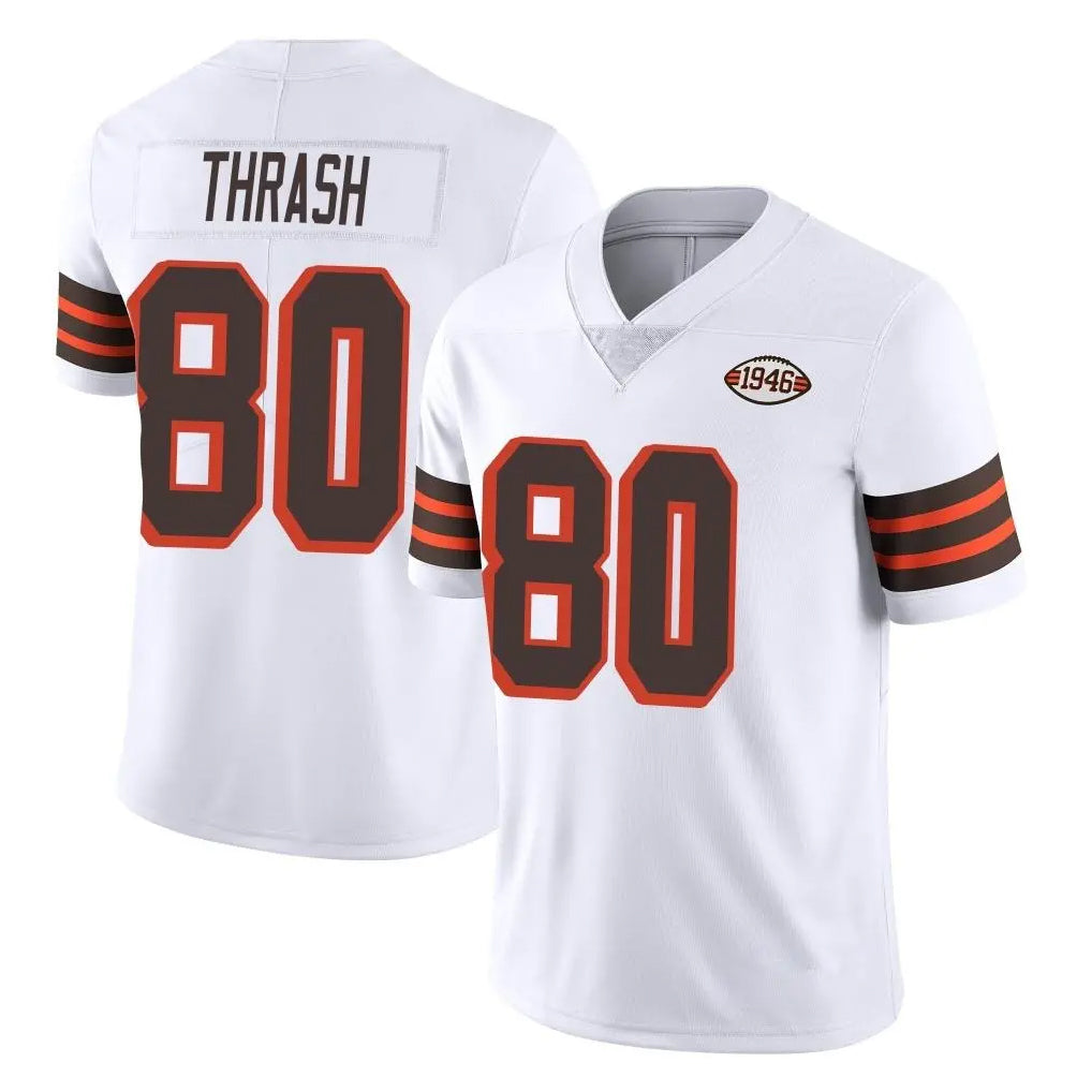 C.Browns #80 Jamari Thrash Player White Limited  Vapor 1946 Collection Alternate Game Edoa Stitched Jerseys