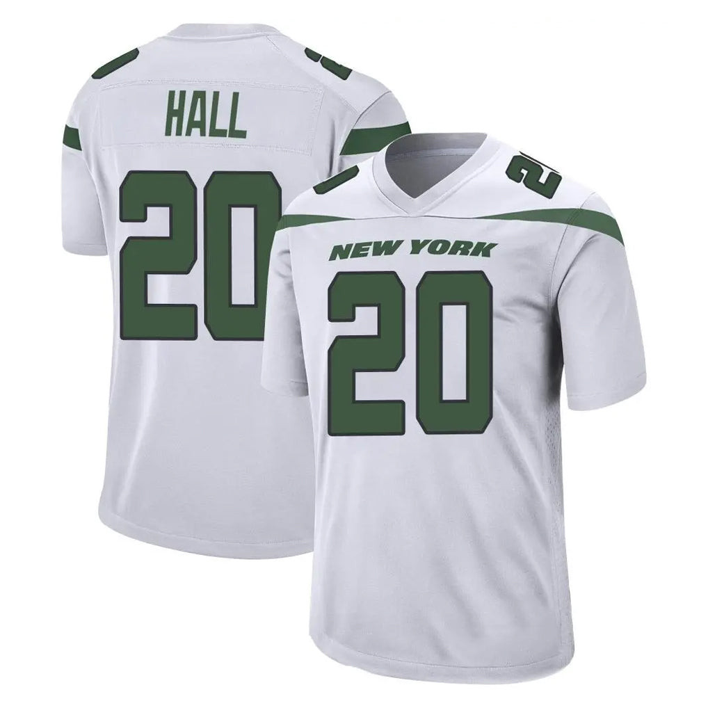 NY.Jets #20 Breece Hall Player White Spotlight Home Game Edoa Stitched Jerseys