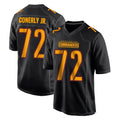 W.Commanders #72 Josh Conerly Jr. Player Black Carbon Fashion Home Game Edoa Stitched Jerseys