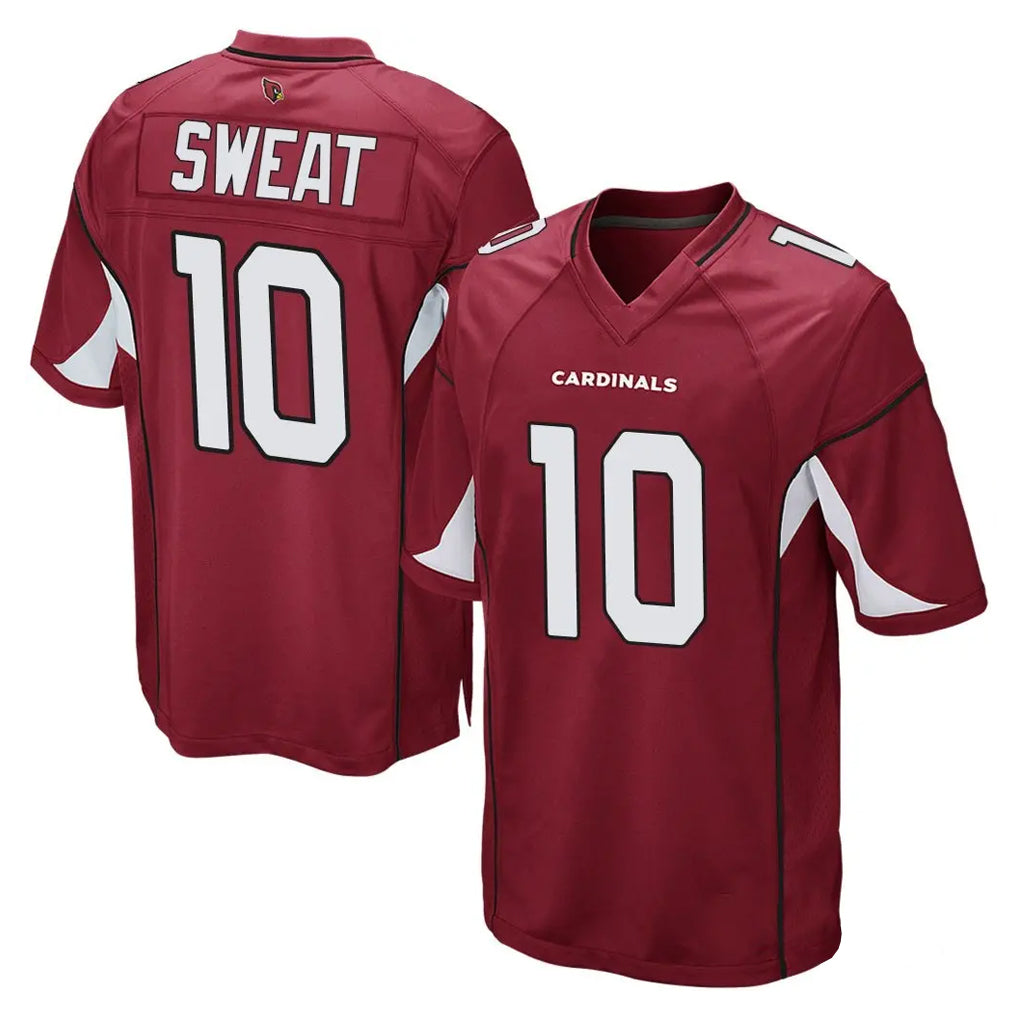 A.Cardinals #10 Josh Sweat Player Cardinal Home Game Edoa Stitched Jerseys