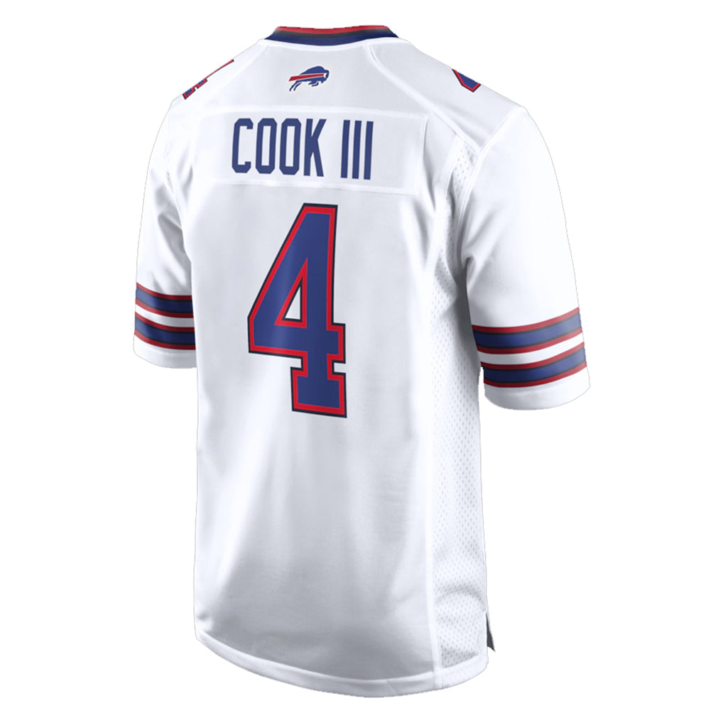 B.Bills #4 James Cook III Player White Home Game Edoa Stitched Jerseys