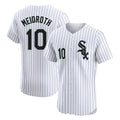 C.White Sox #10 Chase Meidroth Player White Stripe Limited Elite Home Edoa Stitched Jerseys